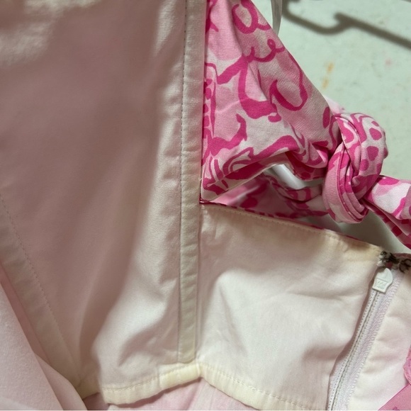 Lilly Pulitzer - Bright pink Richelle She's a Fox strapless fit & flare dress 0 - Picture 4 of 7